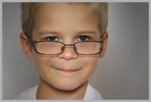 Boy with glasses